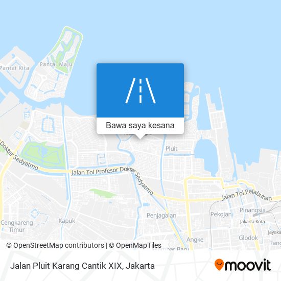 Peta Jalan Pluit Karang Cantik XIX