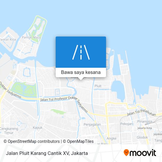 Peta Jalan Pluit Karang Cantik XV
