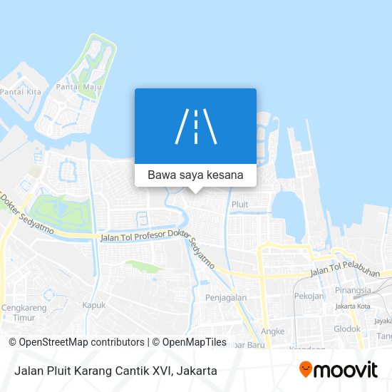 Peta Jalan Pluit Karang Cantik XVI