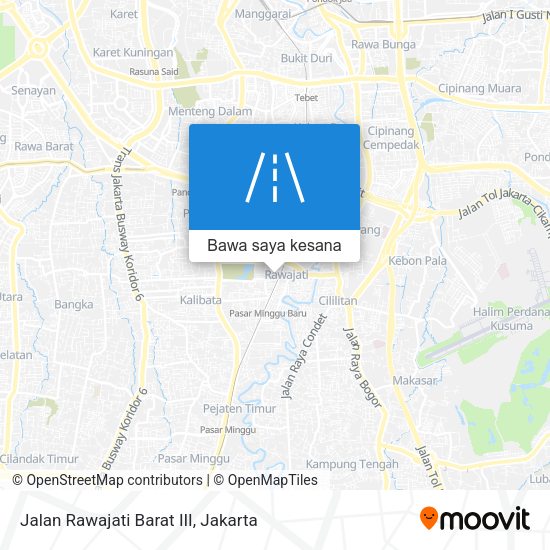 Peta Jalan Rawajati Barat III