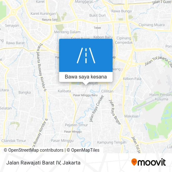 Peta Jalan Rawajati Barat IV
