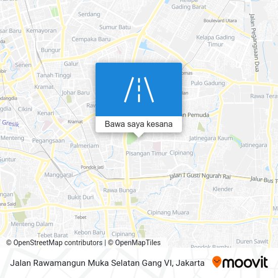 Peta Jalan Rawamangun Muka Selatan Gang VI