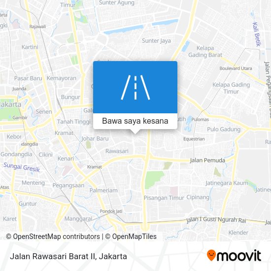 Peta Jalan Rawasari Barat II