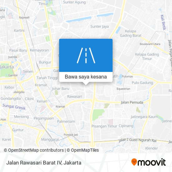 Peta Jalan Rawasari Barat IV