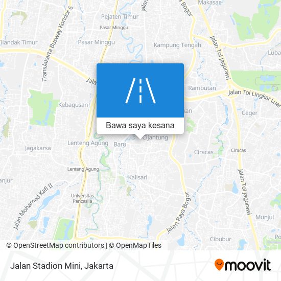 Peta Jalan Stadion Mini