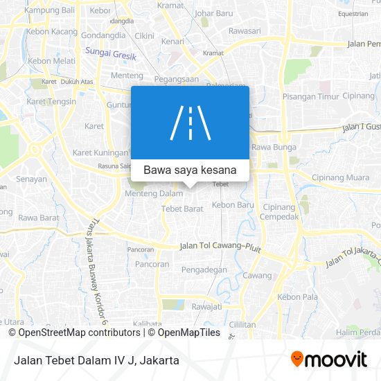 Peta Jalan Tebet Dalam IV J