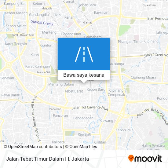 Peta Jalan Tebet Timur Dalam I I