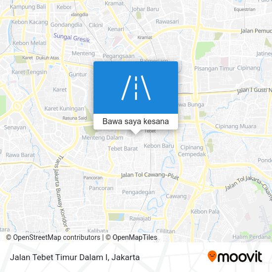 Peta Jalan Tebet Timur Dalam I
