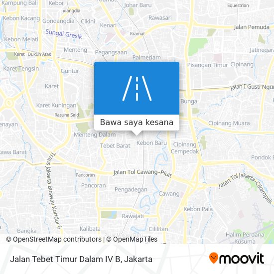 Peta Jalan Tebet Timur Dalam IV B