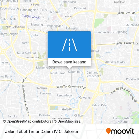 Peta Jalan Tebet Timur Dalam IV C