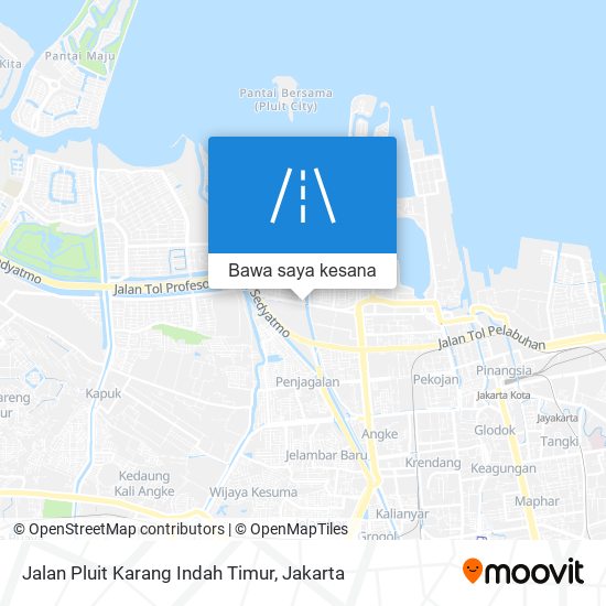 Peta Jalan Pluit Karang Indah Timur