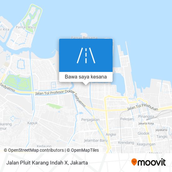 Peta Jalan Pluit Karang Indah X