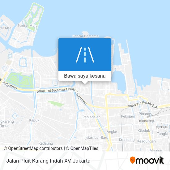 Peta Jalan Pluit Karang Indah XV