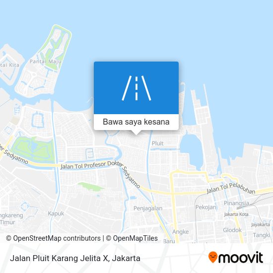 Peta Jalan Pluit Karang Jelita X