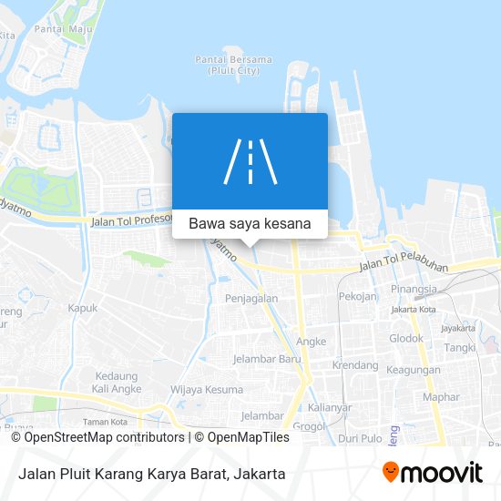Peta Jalan Pluit Karang Karya Barat