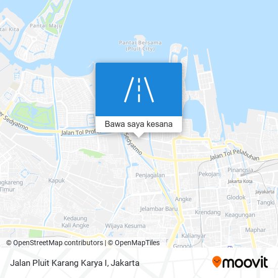 Peta Jalan Pluit Karang Karya I