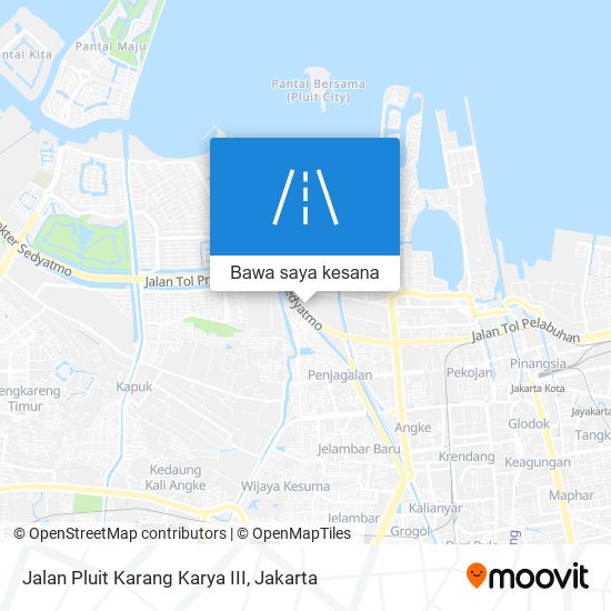 Peta Jalan Pluit Karang Karya III