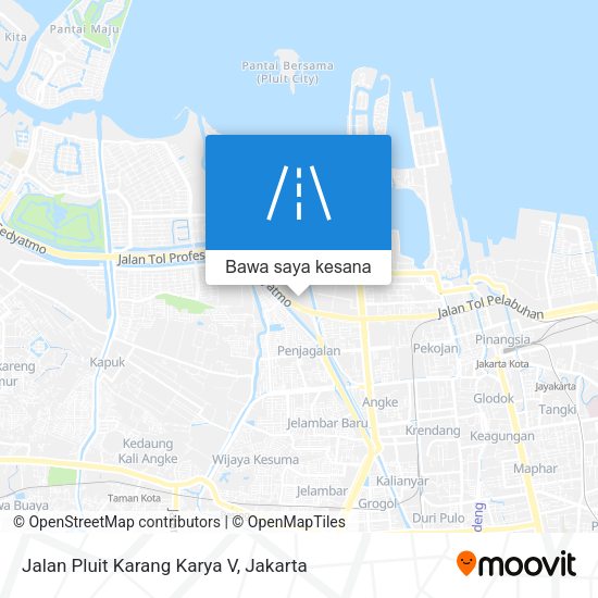 Peta Jalan Pluit Karang Karya V