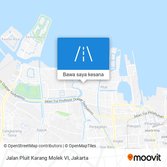 Peta Jalan Pluit Karang Molek VI