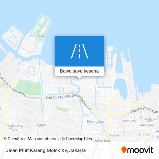 Peta Jalan Pluit Karang Molek XV