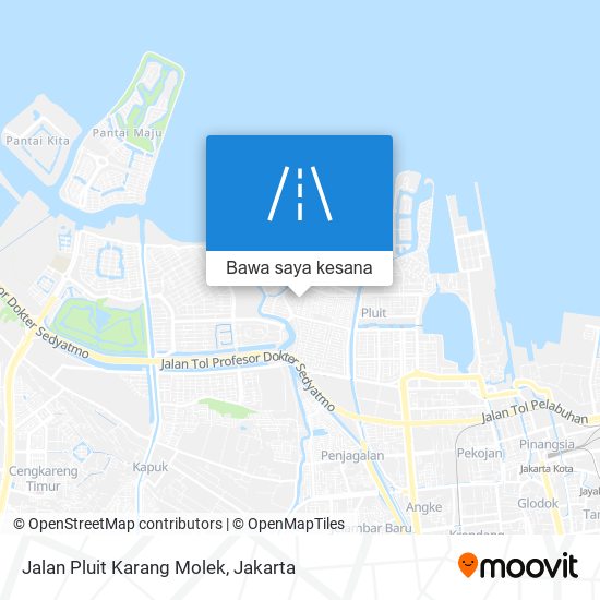 Peta Jalan Pluit Karang Molek