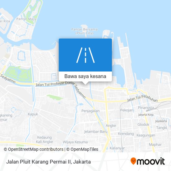 Peta Jalan Pluit Karang Permai II