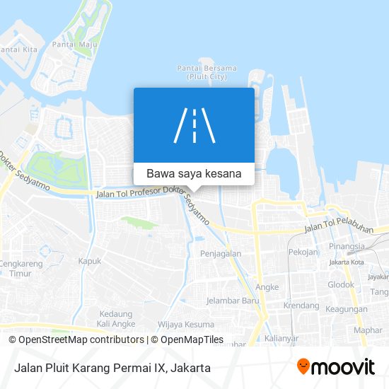 Peta Jalan Pluit Karang Permai IX