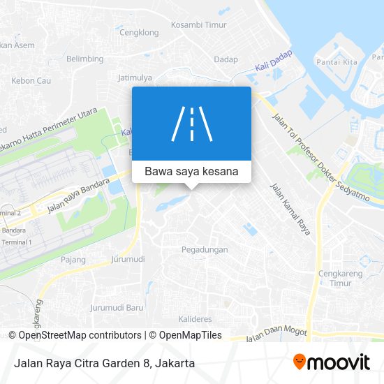 Peta Jalan Raya Citra Garden 8
