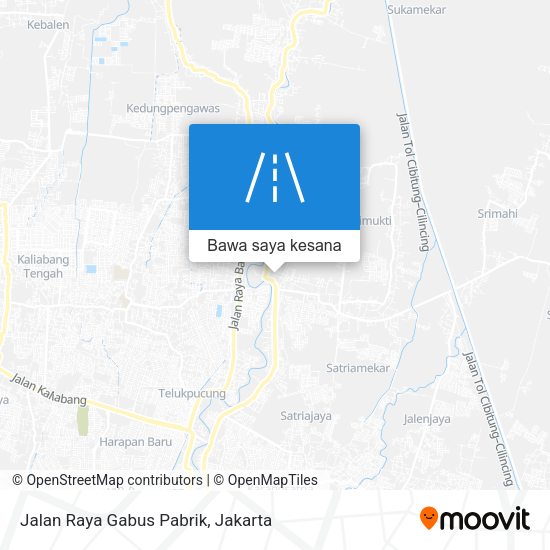 Peta Jalan Raya Gabus Pabrik