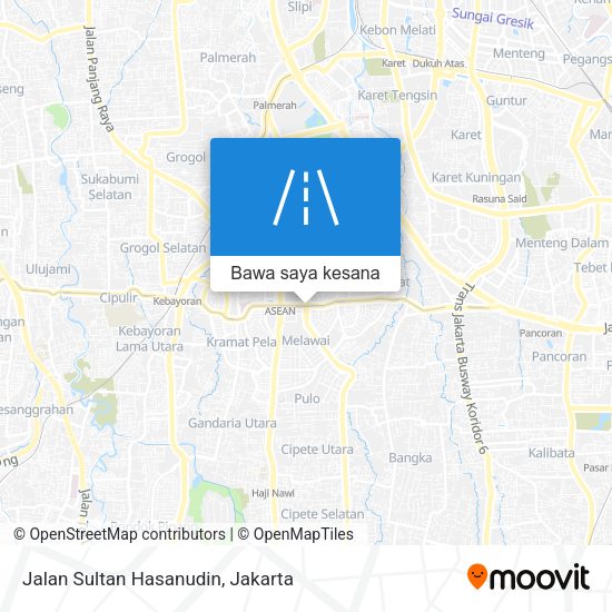 Peta Jalan Sultan Hasanudin