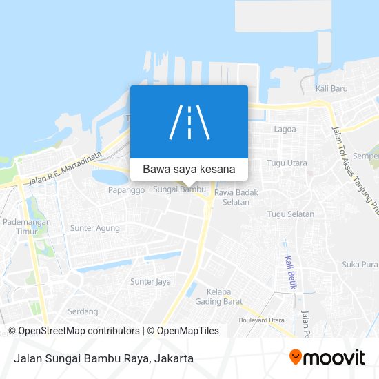 Peta Jalan Sungai Bambu Raya