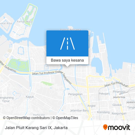Peta Jalan Pluit Karang Sari IX