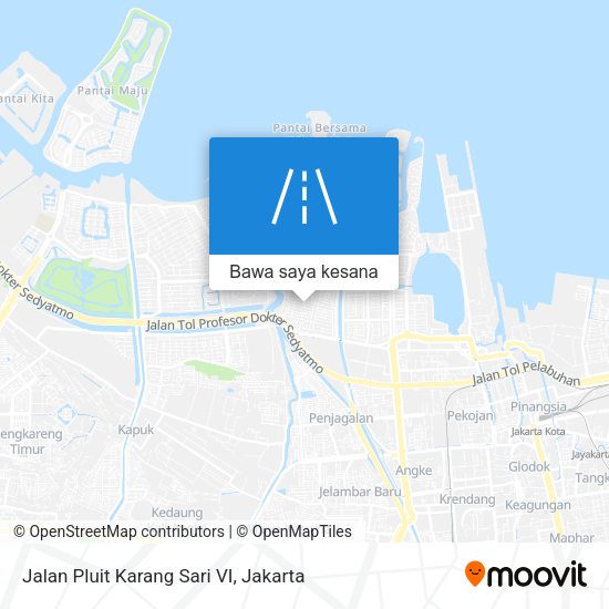 Peta Jalan Pluit Karang Sari VI