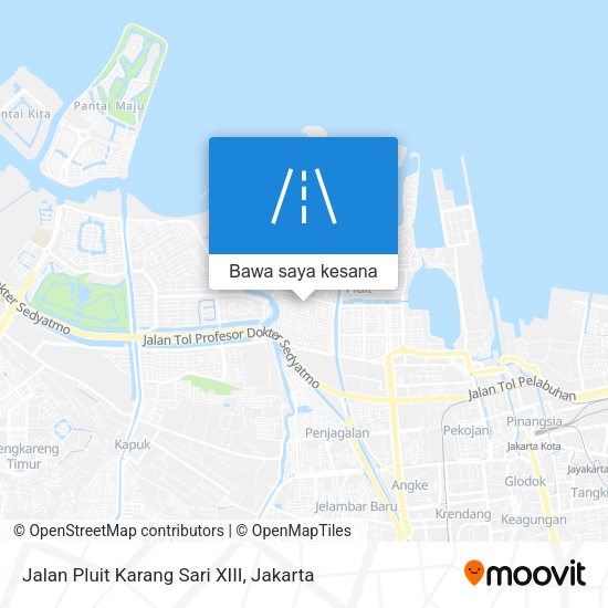 Peta Jalan Pluit Karang Sari XIII