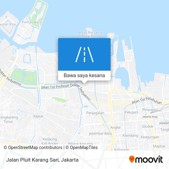 Peta Jalan Pluit Karang Sari