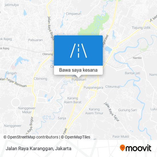 Peta Jalan Raya Karanggan