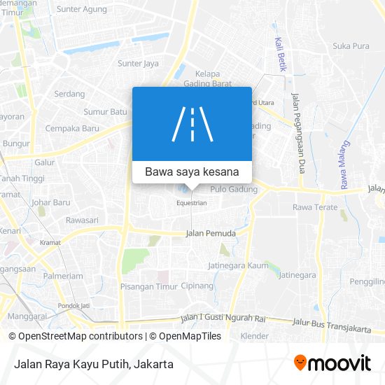 Peta Jalan Raya Kayu Putih