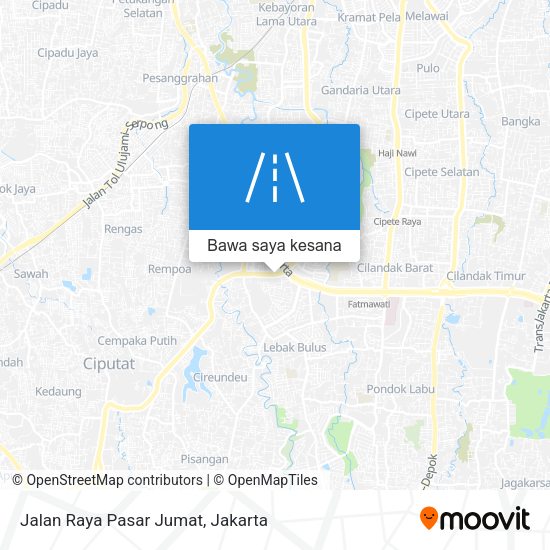 Peta Jalan Raya Pasar Jumat