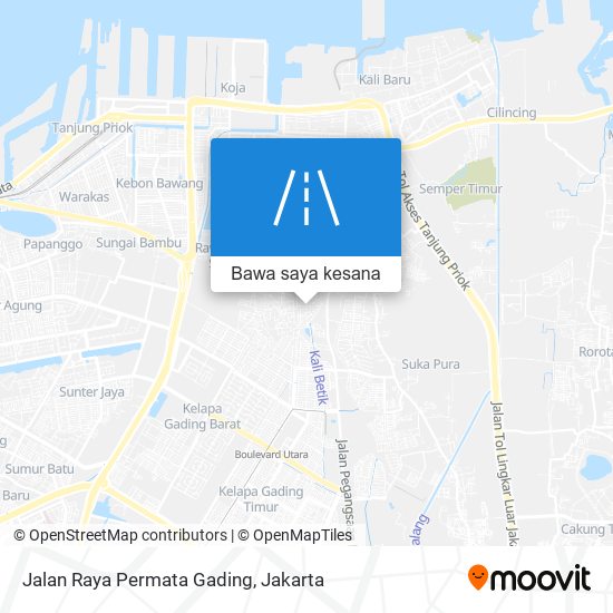 Peta Jalan Raya Permata Gading