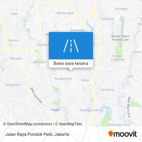 Peta Jalan Raya Pondok Petir