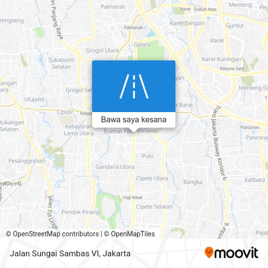 Peta Jalan Sungai Sambas VI