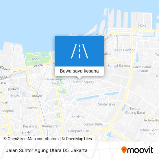 Peta Jalan Sunter Agung Utara D5