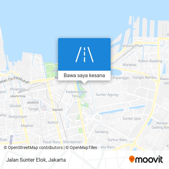 Peta Jalan Sunter Elok