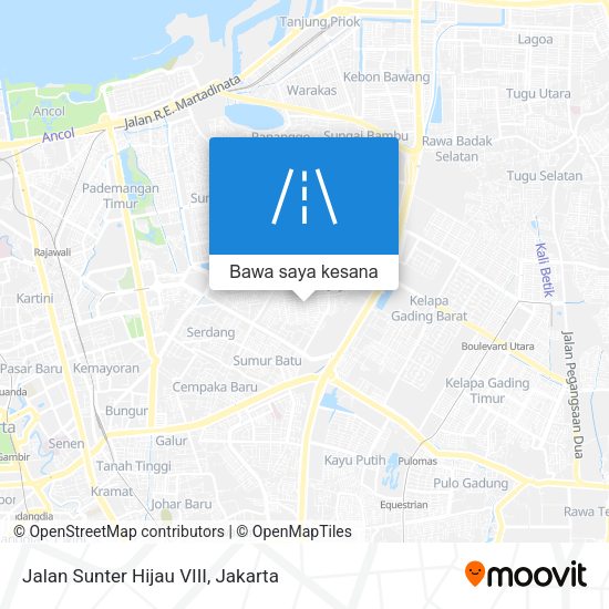 Peta Jalan Sunter Hijau VIII