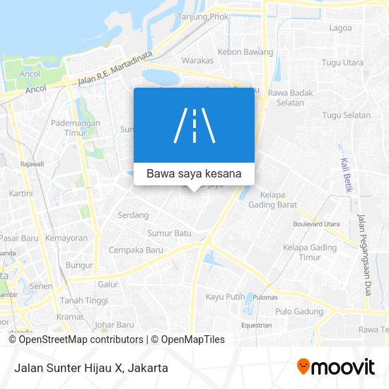 Peta Jalan Sunter Hijau X