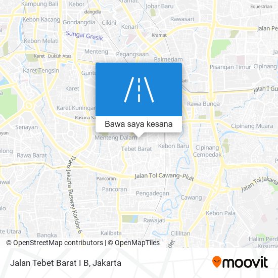 Peta Jalan Tebet Barat I B