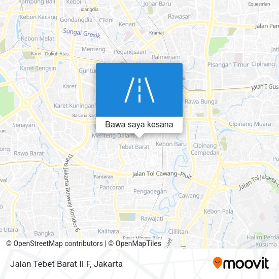 Peta Jalan Tebet Barat II F