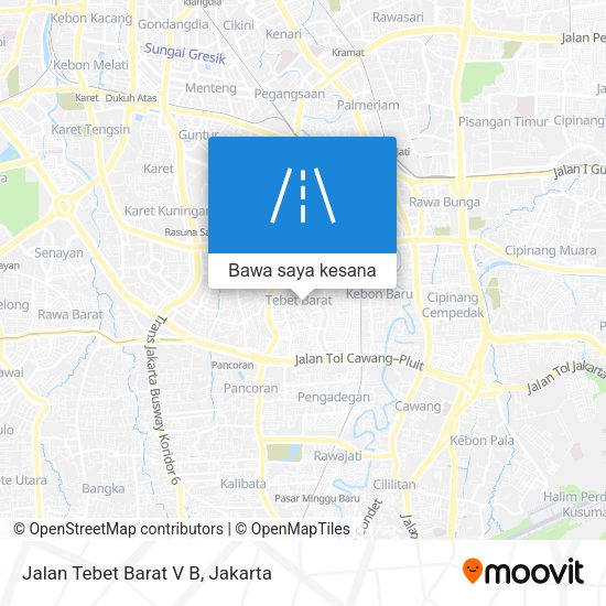 Peta Jalan Tebet Barat V B