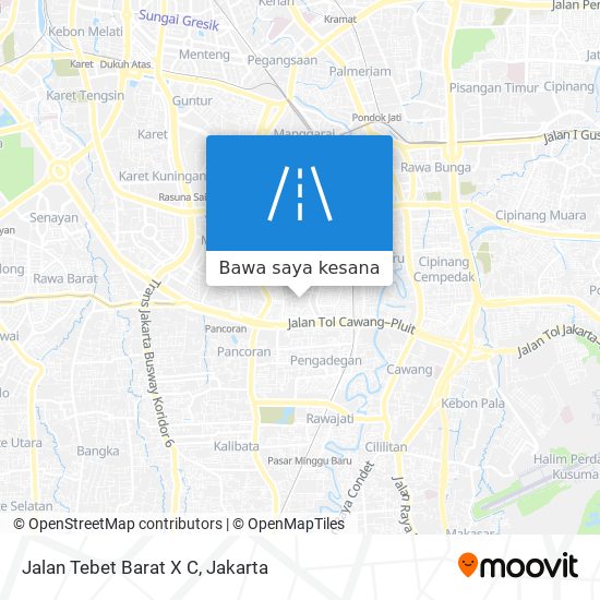 Peta Jalan Tebet Barat X C