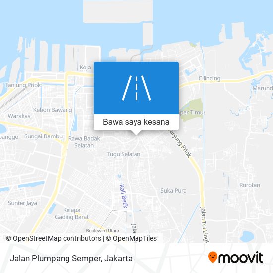 Peta Jalan Plumpang Semper